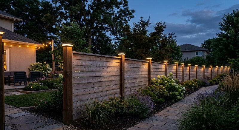 Fence Lighting Installation in Olathe, KS
