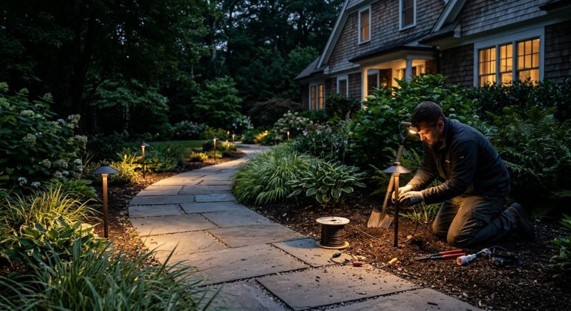 Sidewalk Lighting Installation in Honolulu, HI