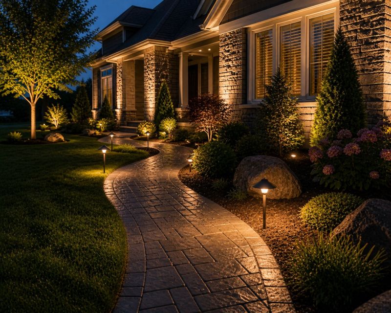 Walkway Lighting Installation in Overland Park, KS